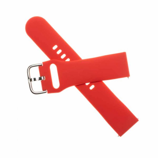 Fixed Samsung Galaxy Watch 20mm Armbånd Silicone Strap Rød