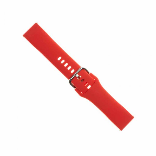Fixed Samsung Galaxy Watch 20mm Armbånd Silicone Strap Rød