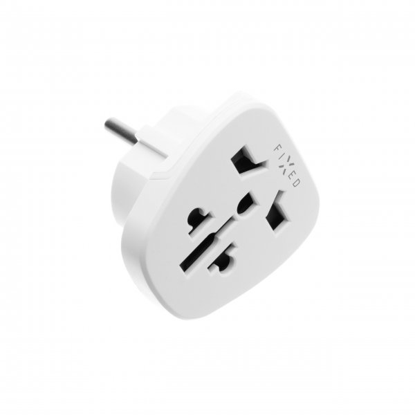 Fixed Reiseadapter EU/Verden Hvit