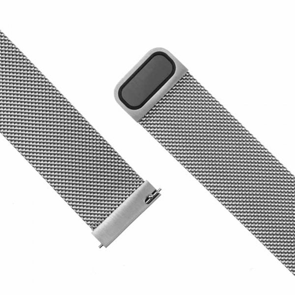 Fixed Samsung Galaxy Watch 20mm Armbånd Mesh Strap Sølv