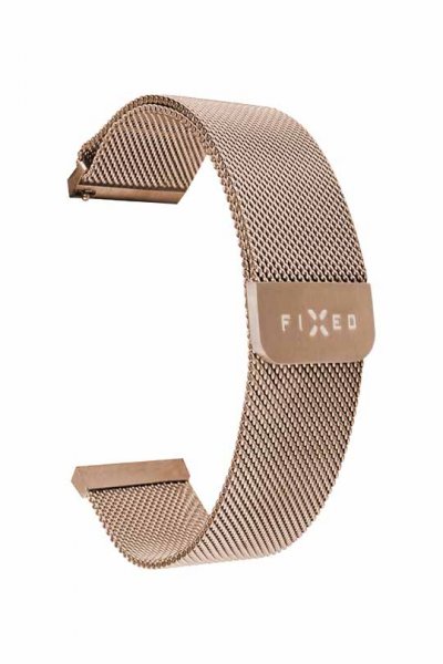 Fixed Samsung Galaxy Watch 20mm Armbånd Mesh Strap Rosegull
