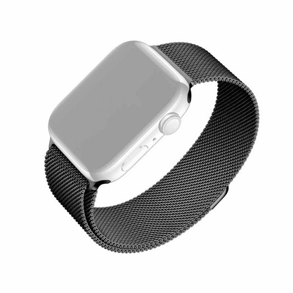 Fixed Apple Watch 38/40/41/42mm Armbånd Mesh Strap Svart