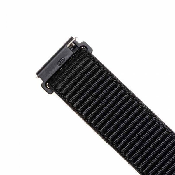 Fixed Samsung Galaxy Watch 20mm Armbånd Nylon Strap Svart