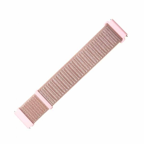 Fixed Samsung Galaxy Watch 20mm Armbånd Nylon Strap Rosegull