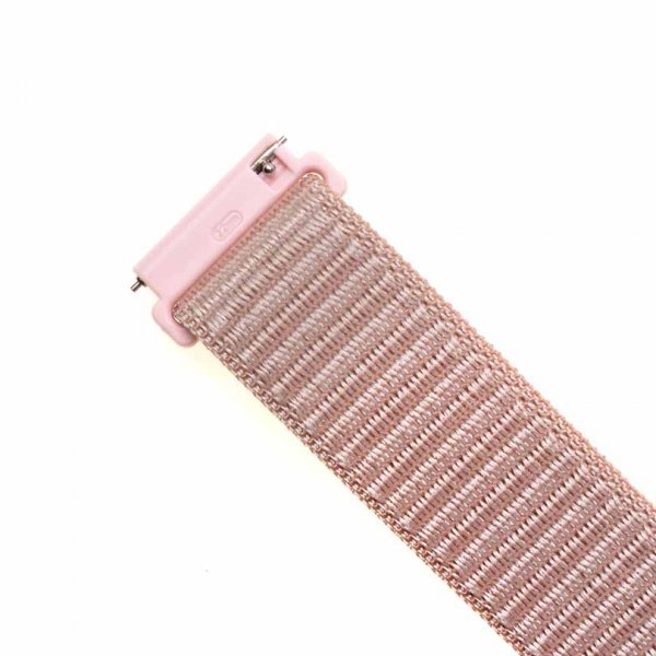 Fixed Samsung Galaxy Watch 20mm Armbånd Nylon Strap Rosegull