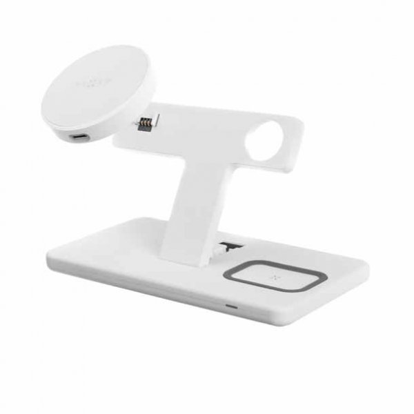 Fixed Trådløs lader MagPowerstation 3in1 Stand MagSafe Hvit