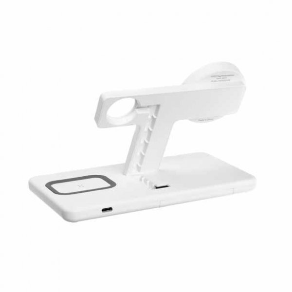 Fixed Trådløs lader MagPowerstation 3in1 Stand MagSafe Hvit