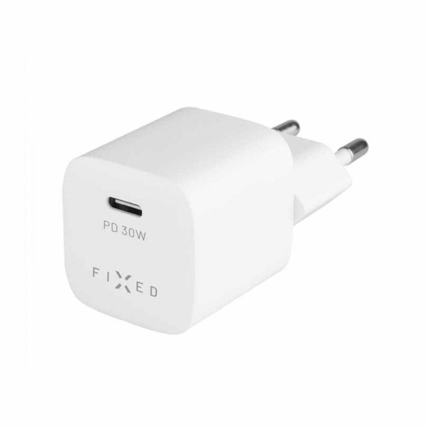 Fixed Lader Mini PD Travel Charger USB-C 30W Hvit