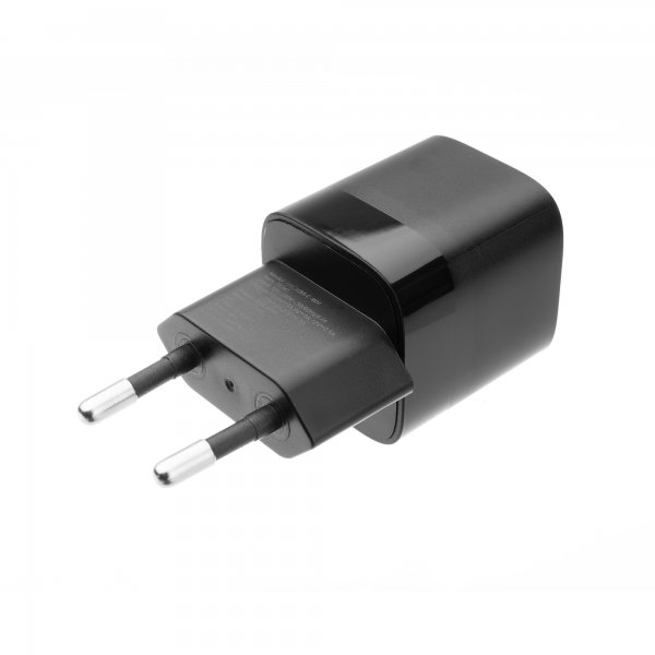 Fixed Lader med Kabel Mini PD Travel Charger Kit USB-C/USB-C 20W Svart