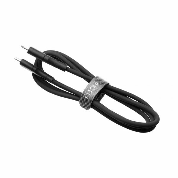 Fixed Kabel Liquid Silicone USB-C/Lightning 1.2m Svart