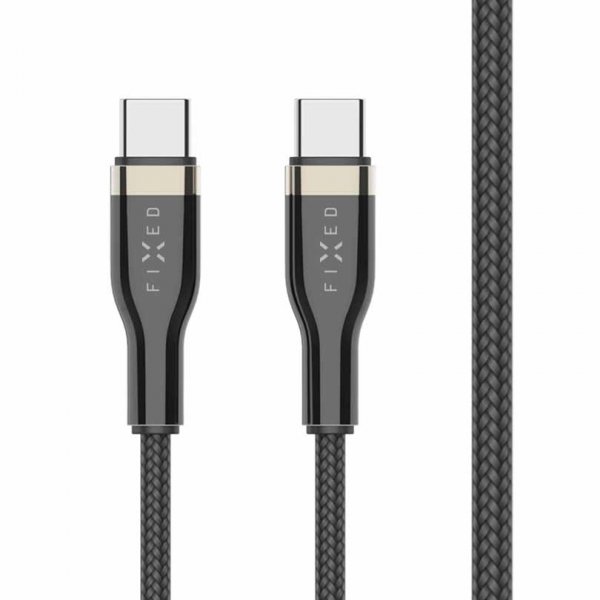 Fixed Kabel METAL Series USB-C/USB-C 2m Svart