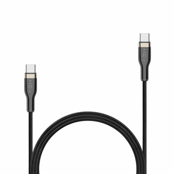 Fixed Kabel METAL Series USB-C/USB-C 2m Svart