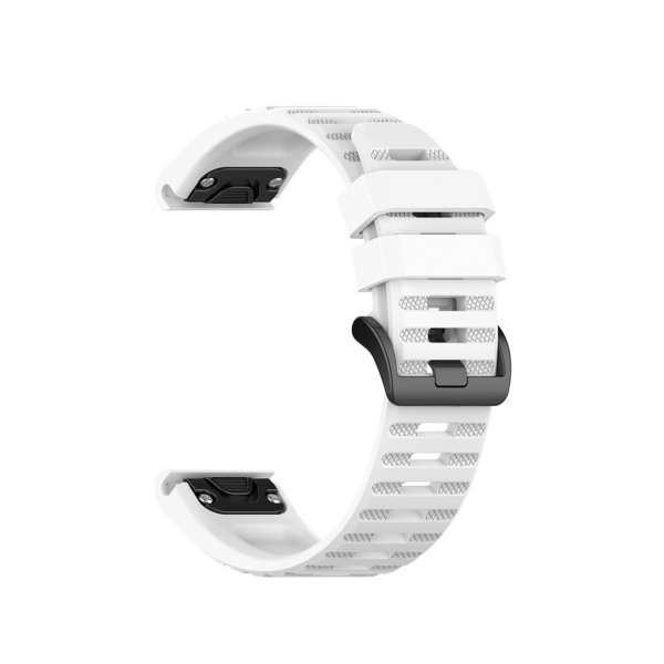 Fixed Garmin QuickFit 22mm Armbånd Silicone Strap Hvit