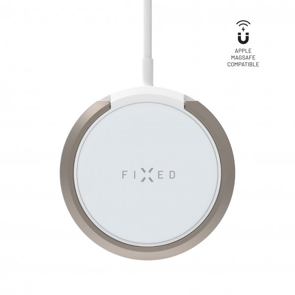 Fixed Trådløs lader MagPad Wireless Charger MagSafe Hvit