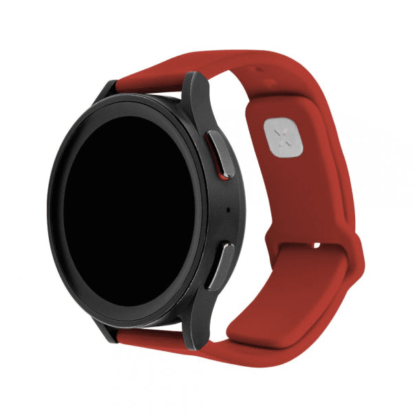 Fixed Samsung Galaxy Watch 20mm Armbånd Silicone Sporty Strap Rød