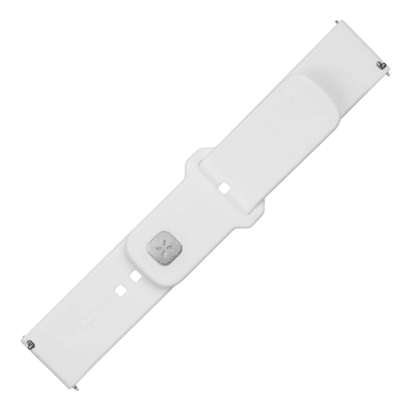 Fixed Samsung Galaxy Watch 20mm Armbånd Silicone Sporty Strap Hvit