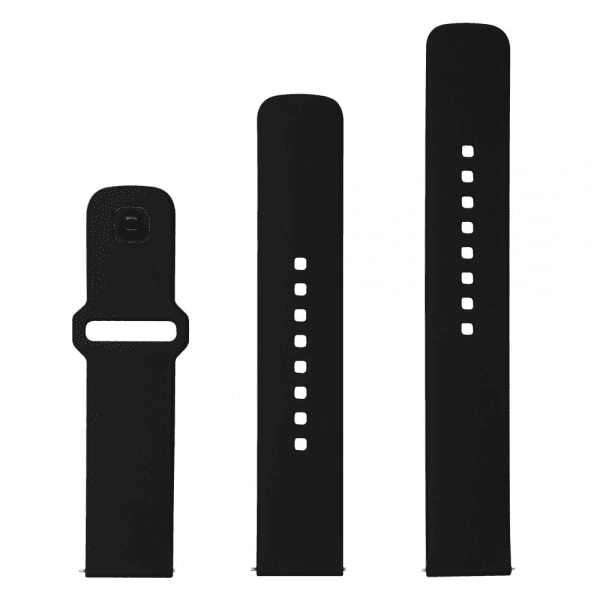 Fixed Samsung Galaxy Watch 22mm Armbånd Silicone Sporty Strap Svart