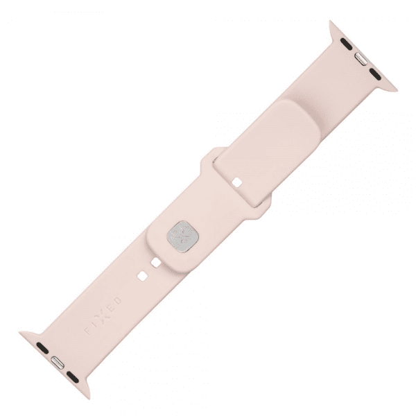 Fixed Apple Watch 44/45/46mm Armbånd Silicone Sporty Strap Rosa