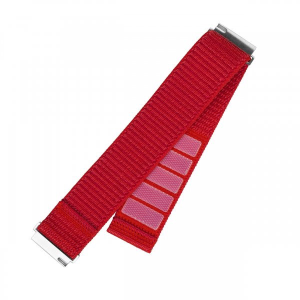 Fixed Samsung Galaxy Watch 20mm Armbånd Nylon Sporty Strap Rød