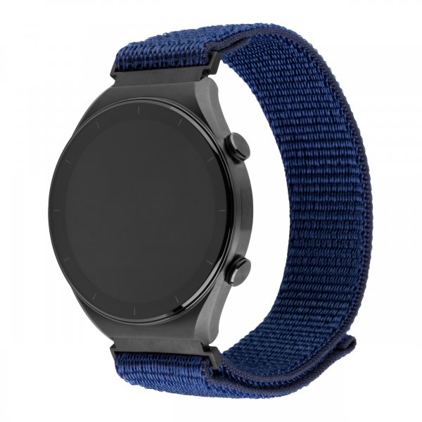 Fixed Samsung Galaxy Watch 20mm Armbånd Nylon Sporty Strap Blå