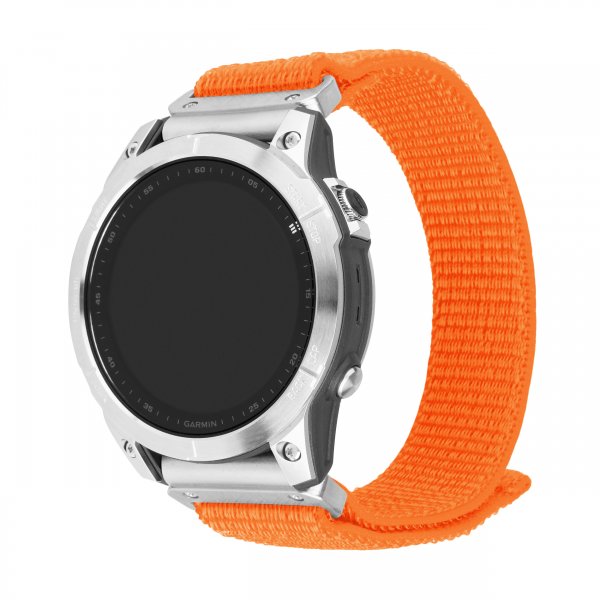 Fixed Garmin QuickFit 26mm Armbånd Nylon Strap Oransje