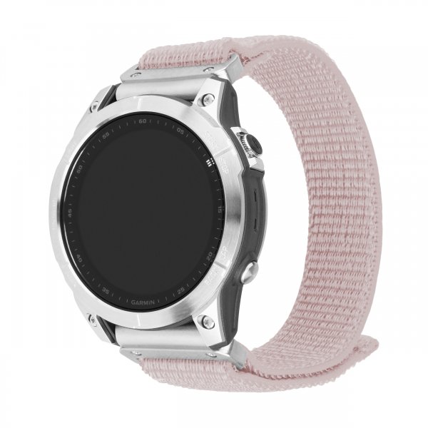 Fixed Garmin QuickFit 22mm Armbånd Nylon Strap Rosegull