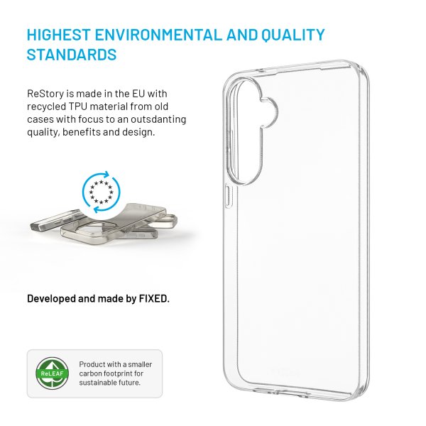 Fixed Samsung Galaxy A55 Deksel ReStory Transparent