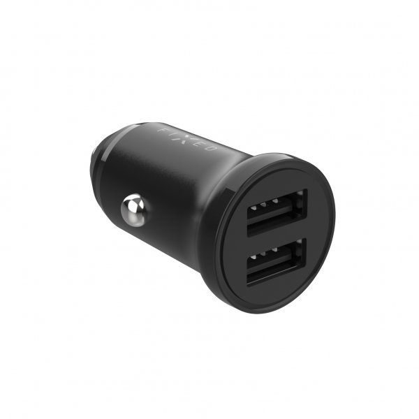 Fixed Mini Mobillader til bil 2xUSB-A 15W