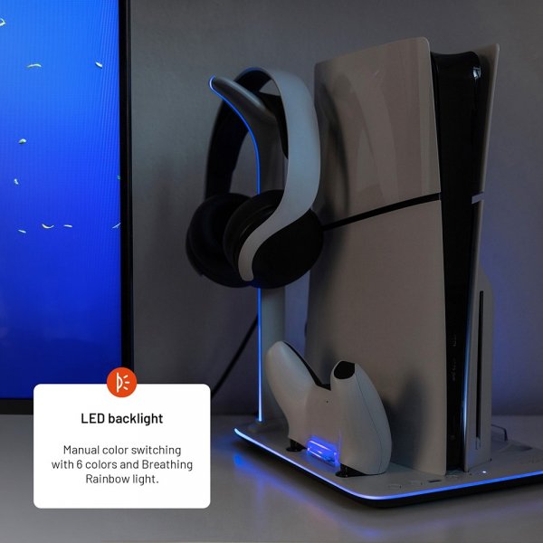 Fixed Multifunctional PS5 Slim Cooling and Charging Station