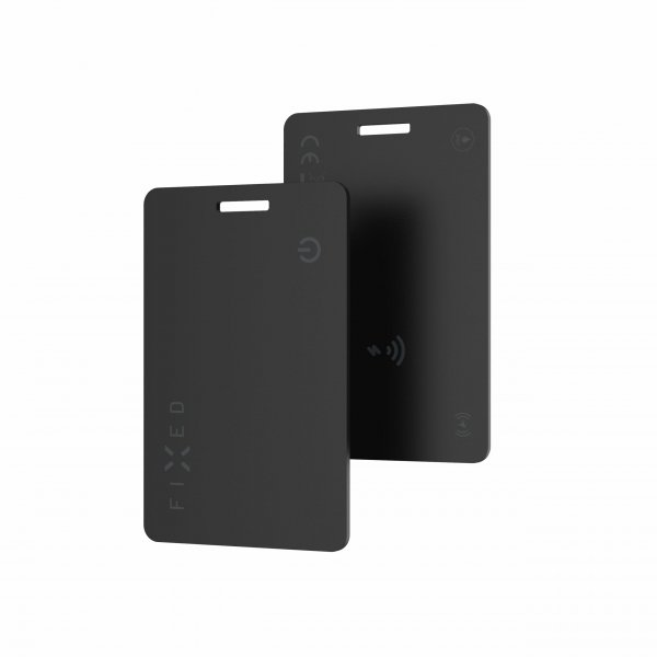 Fixed Tag Card Smart Tracker Svart