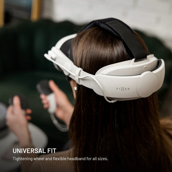 Fixed VR Power Headstrap Hodebånd med Batteripakke för Meta Quest 3/3S