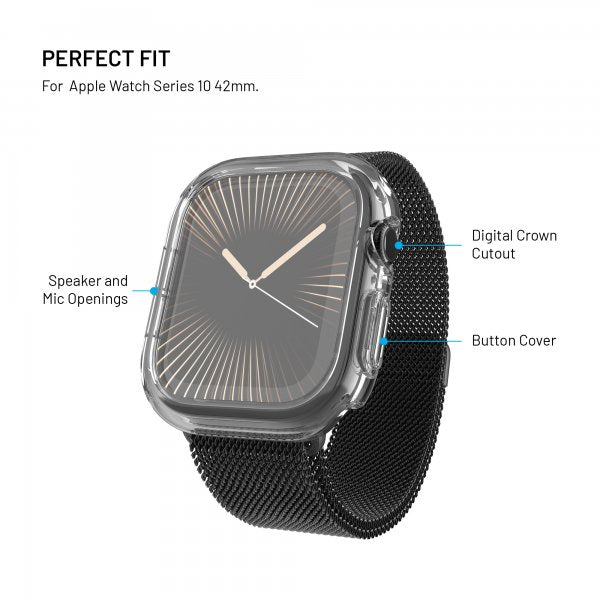 Fixed Apple Watch 46mm (Series 10) Deksel Innebygd skjermbeskytter PURE
