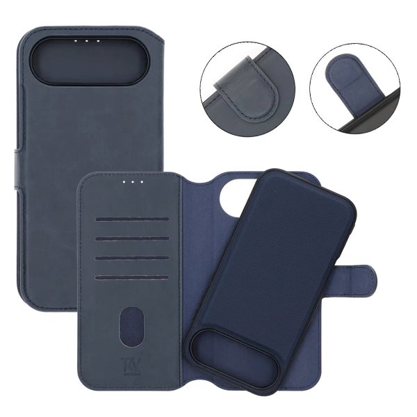 Rvelon iPhone Air Etui Detachable Wallet Case Blå