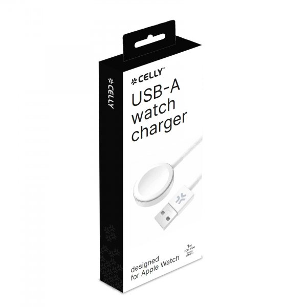 Celly Lader Apple Watch USB-A 1m Hvit