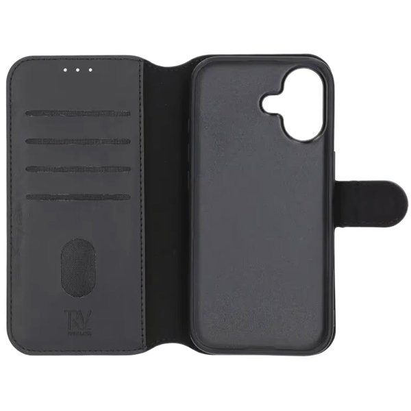 Rvelon iPhone 17 Etui 4 Kortlomme Avtakbart deksel Svart