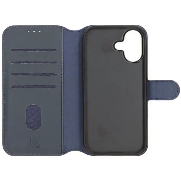 Rvelon iPhone 17 Etui 4 Kortlomme Avtakbart deksel Blå