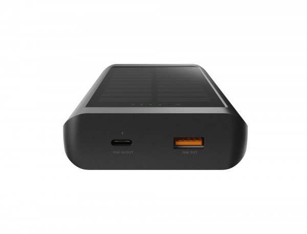 Xtorm Powerbank Solar Panel and Flashlight Go2 10 000 mAh 15W Svart