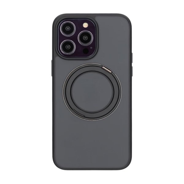 iPhone 14 Pro Max Deksel Roterbart Stativ Svart