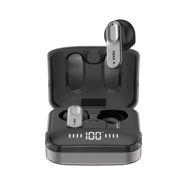Mixx Trådløse Hodetelefoner StreamBuds Ultra Hybrid Black Gun Metal