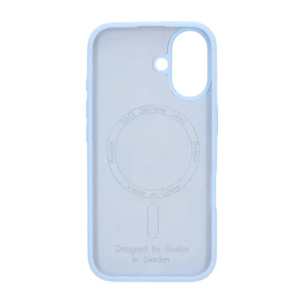 Rvelon iPhone 17 Deksel Silikon MagSafe Blå