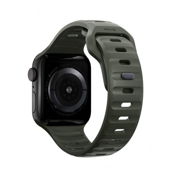 Nomad Apple Watch 38/40/41/42mm Armbånd Sport Band Ash Green