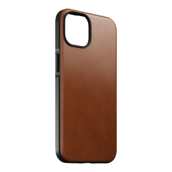 Nomad iPhone 14 Deksel Modern Leather Case English Tan
