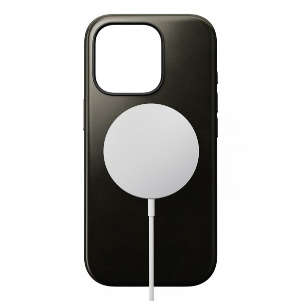 Nomad iPhone 16 Pro Deksel Modern Leather Case Horween Green Chrome