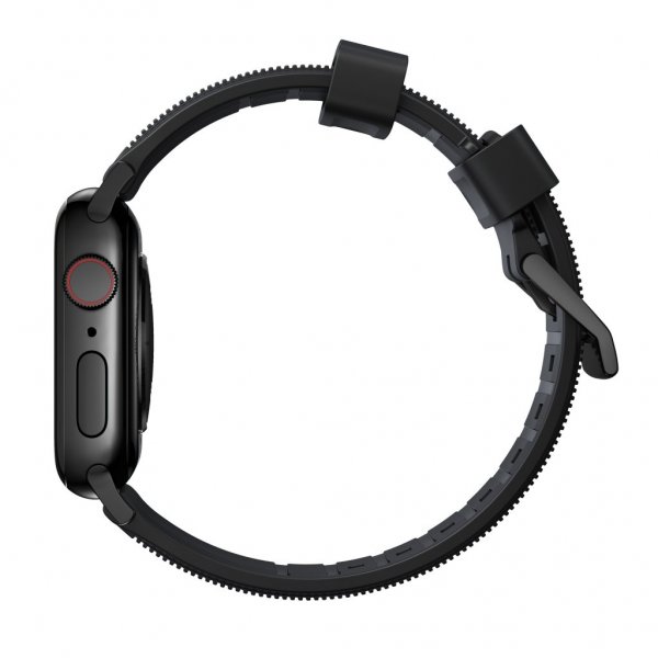 Nomad Apple Watch 38/40/41/42mm Armbånd Rugged Band Black Hardware Svart