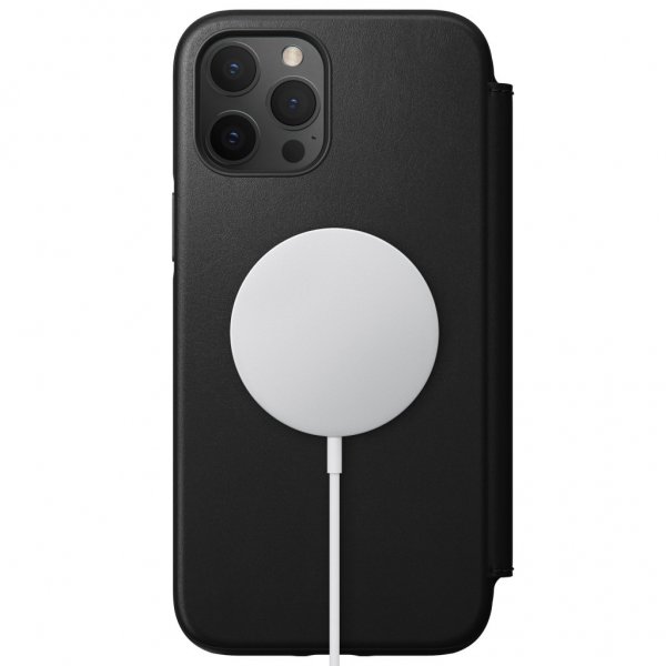 Nomad iPhone 12 Pro Max Fodral Rugged Folio MagSafe Svart
