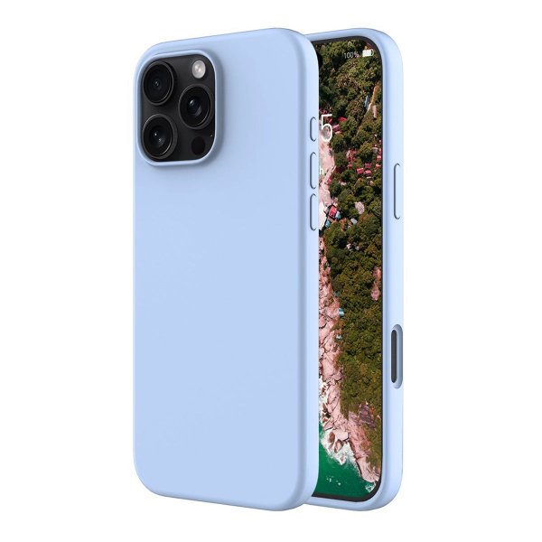 Rvelon iPhone 16 Pro Max Deksel Silikon MagSafe Blå