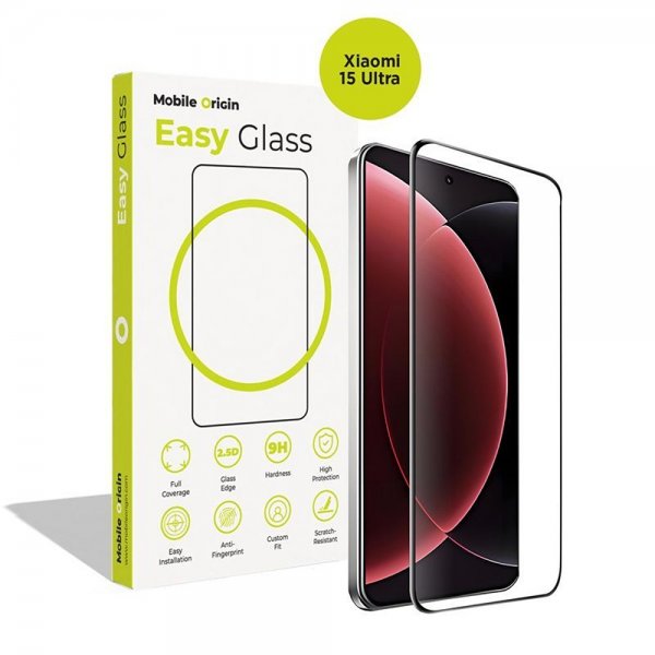 Mobile Origin Xiaomi 15 Ultra Skjermbeskytter EasyGlass