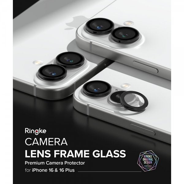 Ringke iPhone 16/iPhone 16 Plus Kamerabeskytter Camera Lens Frame 2-pakning