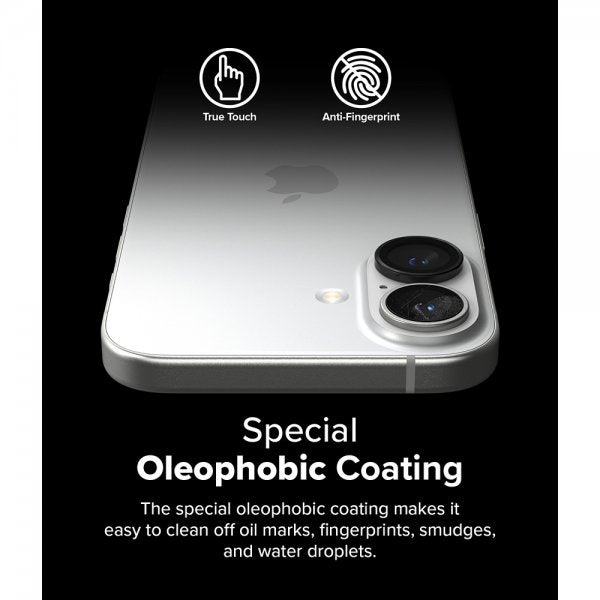 Ringke iPhone 16/iPhone 16 Plus Kamerabeskytter Camera Lens Frame 2-pakning