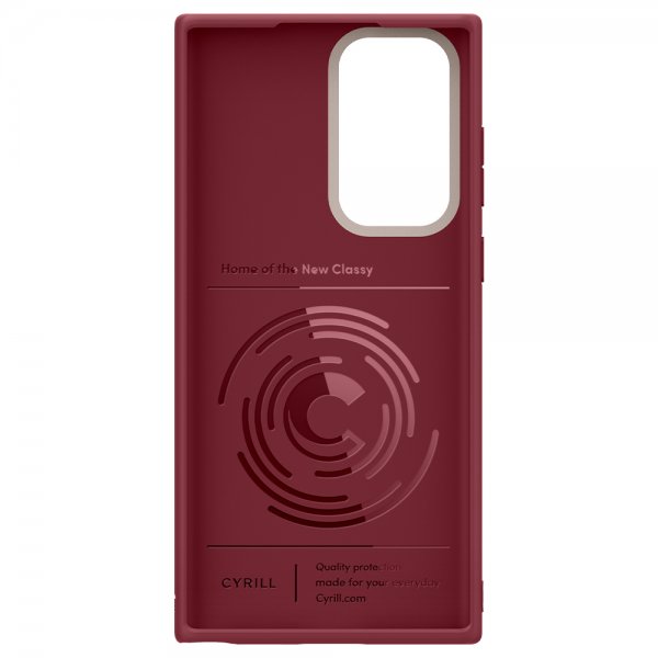 Cyrill Samsung Galaxy S22 Ultra Deksel Color Brick Sangria